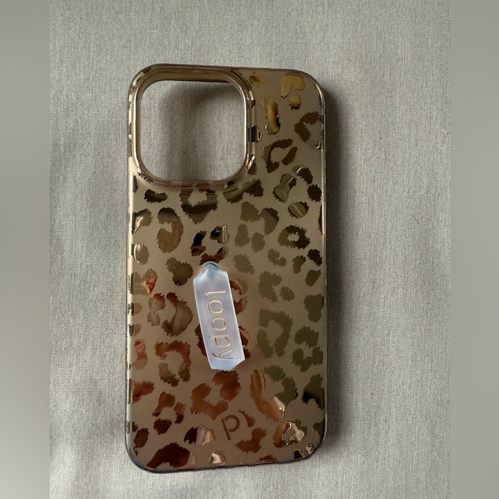 LoopyCase iPhone 13 Pro Gold Leopard